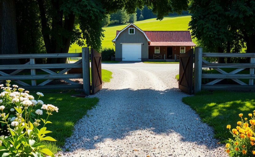 Peaceful entrance to Playhumeho farm in Groningen, farm address Groningen
