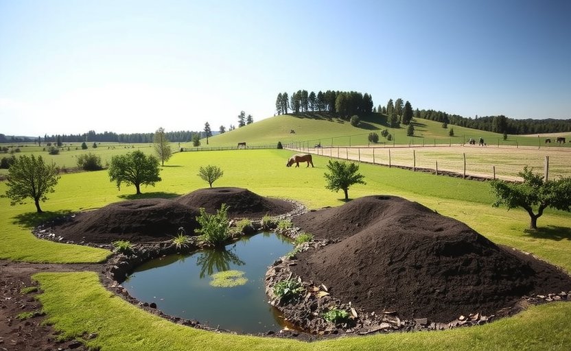 Sustainable land practices at Playhumeho farm, showing regenerative agriculture